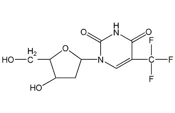 三氟胸腺嘧啶脫氧核苷結(jié)構(gòu)式