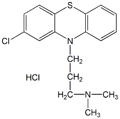 氯普馬嗪鹽酸結(jié)構(gòu)式